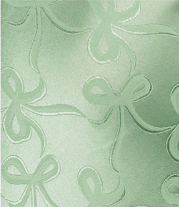 B. Darlin Satin Bow Printed Jacquard Midi Dress Product Image