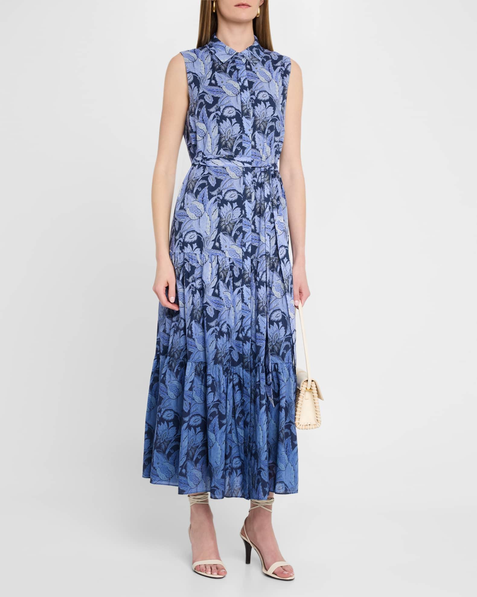 Blayn Tiered Ombre Floral-Print Maxi Dress Product Image
