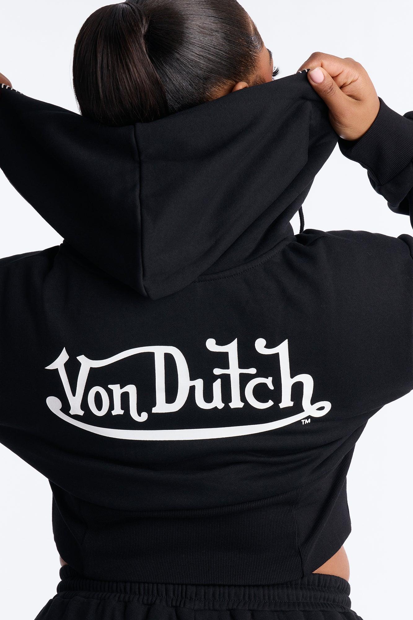 Von Dutch After Hours Sweatshirt Zip Up - Black Female Product Image