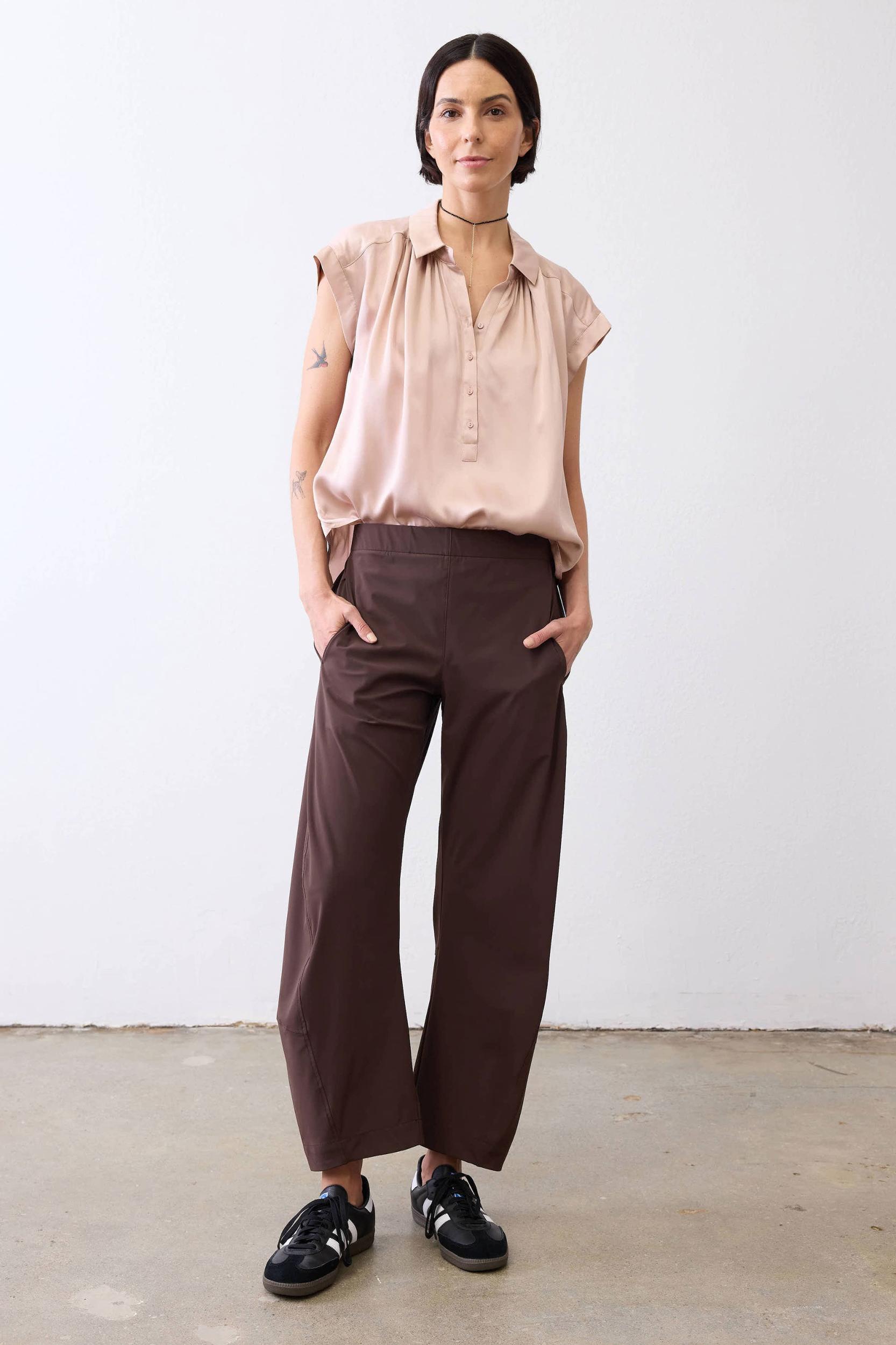 The Nonchalant Oversized Silk Blouse Product Image