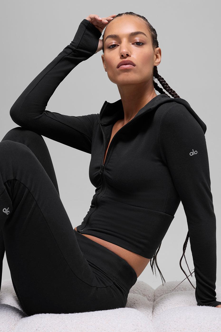 Sway Full Zip Hoodie - Black Female Product Image
