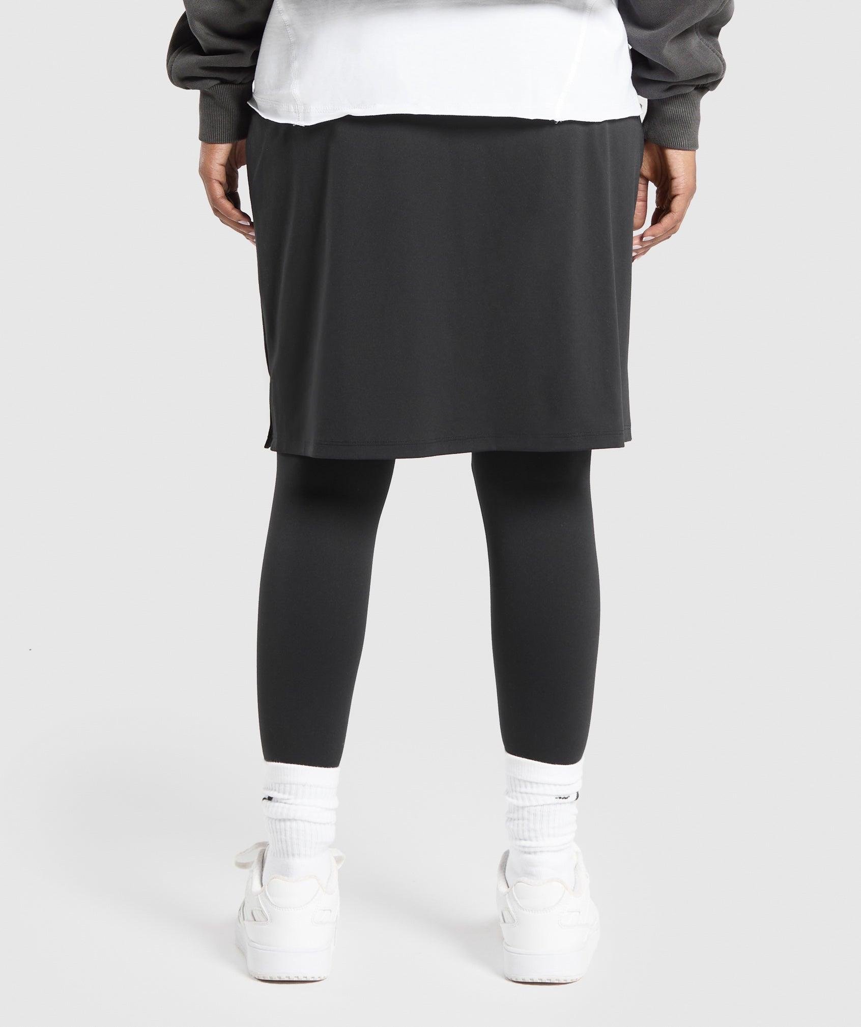 2 in 1 High Waisted Skirt Leggings Product Image