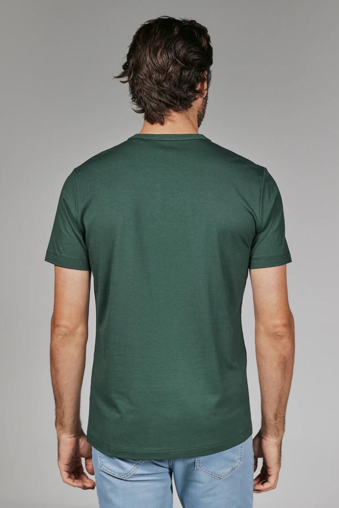 Modal Crew Neck Tee - Basil Product Image