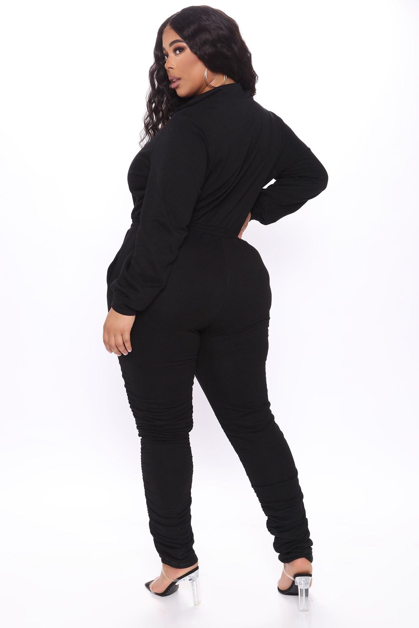 Perfect Escape Lounge Jumpsuit - Black Product Image