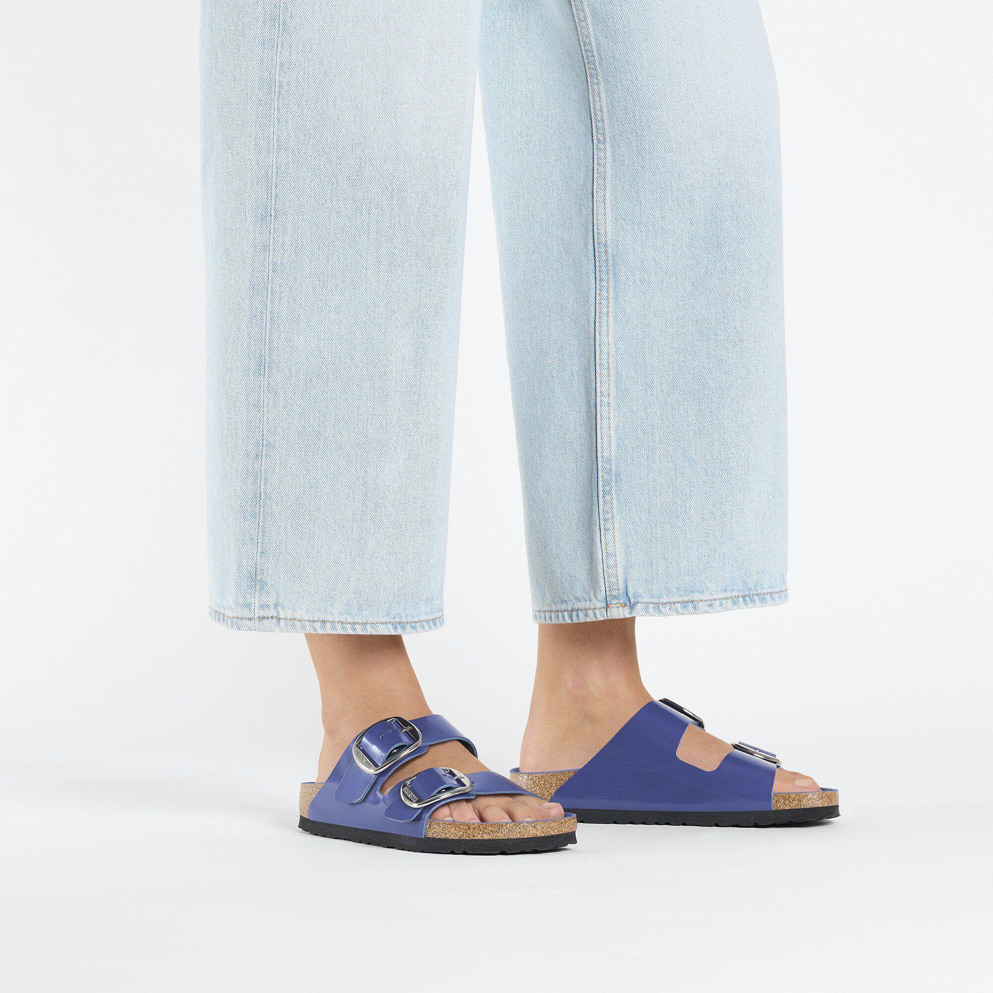 Arizona Big Buckle Natural Leather Patent High-Shine Cobalt Product Image