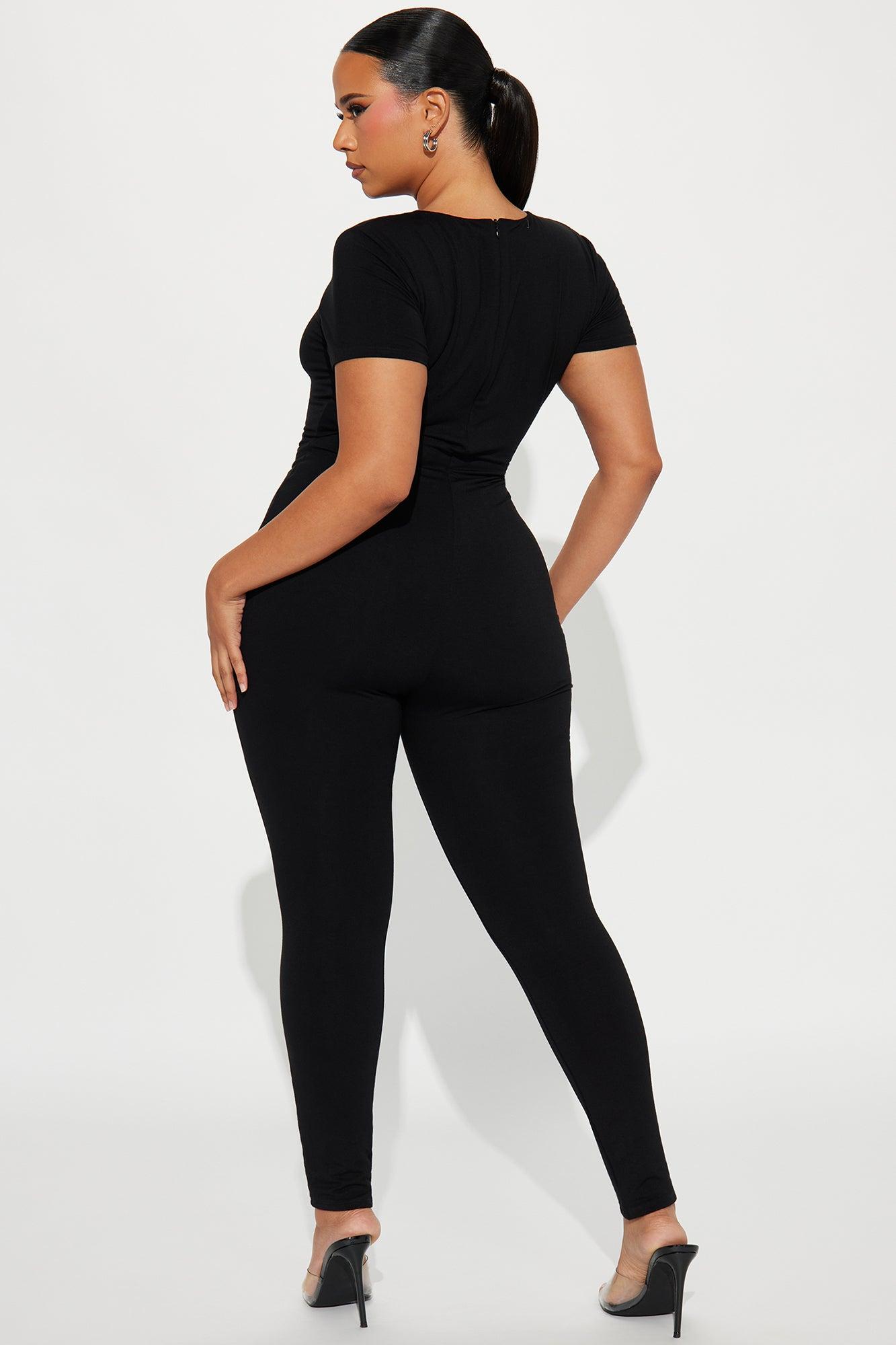 Bree Butter Snatched Jumpsuit  - Black Product Image