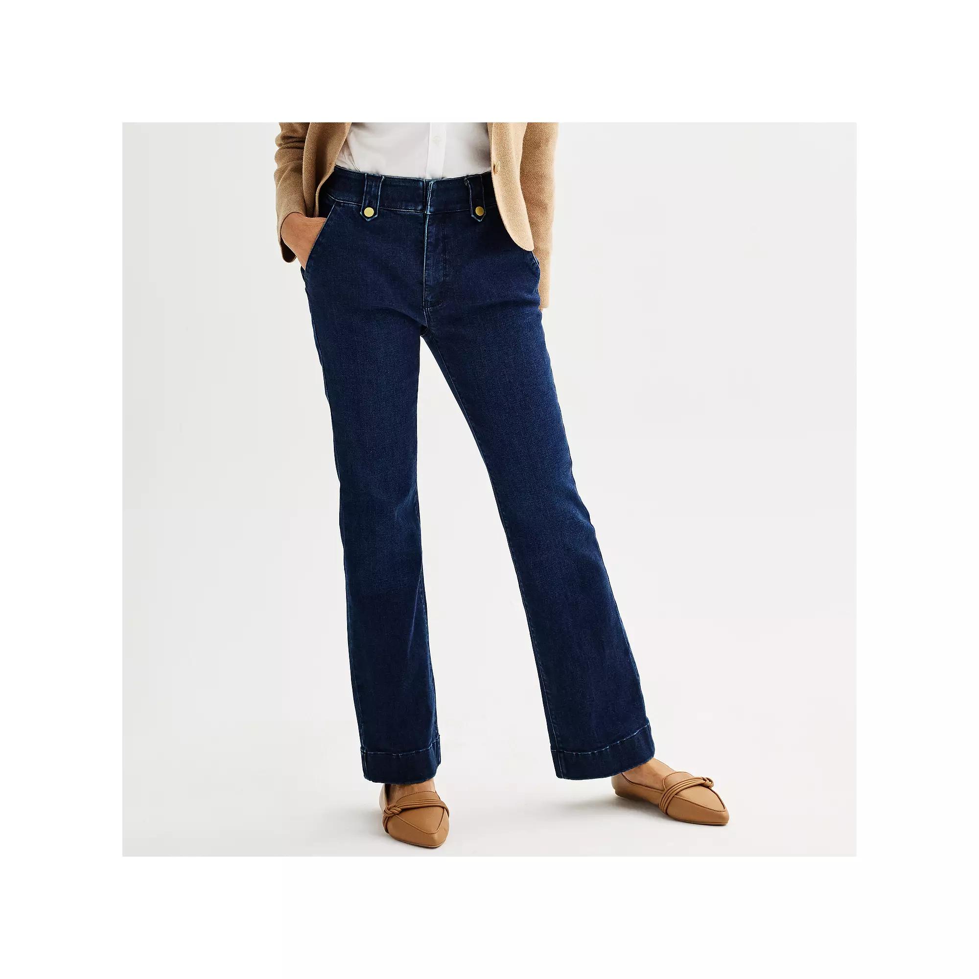 Women's Croft & Barrow® Bootcut Jeans, Size: 6, Medium Blue Product Image