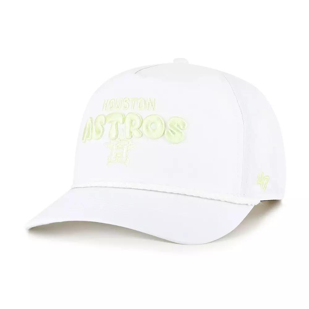 Women's '47 White Houston Astros Bright Side Adjustable Hitch Hat Product Image