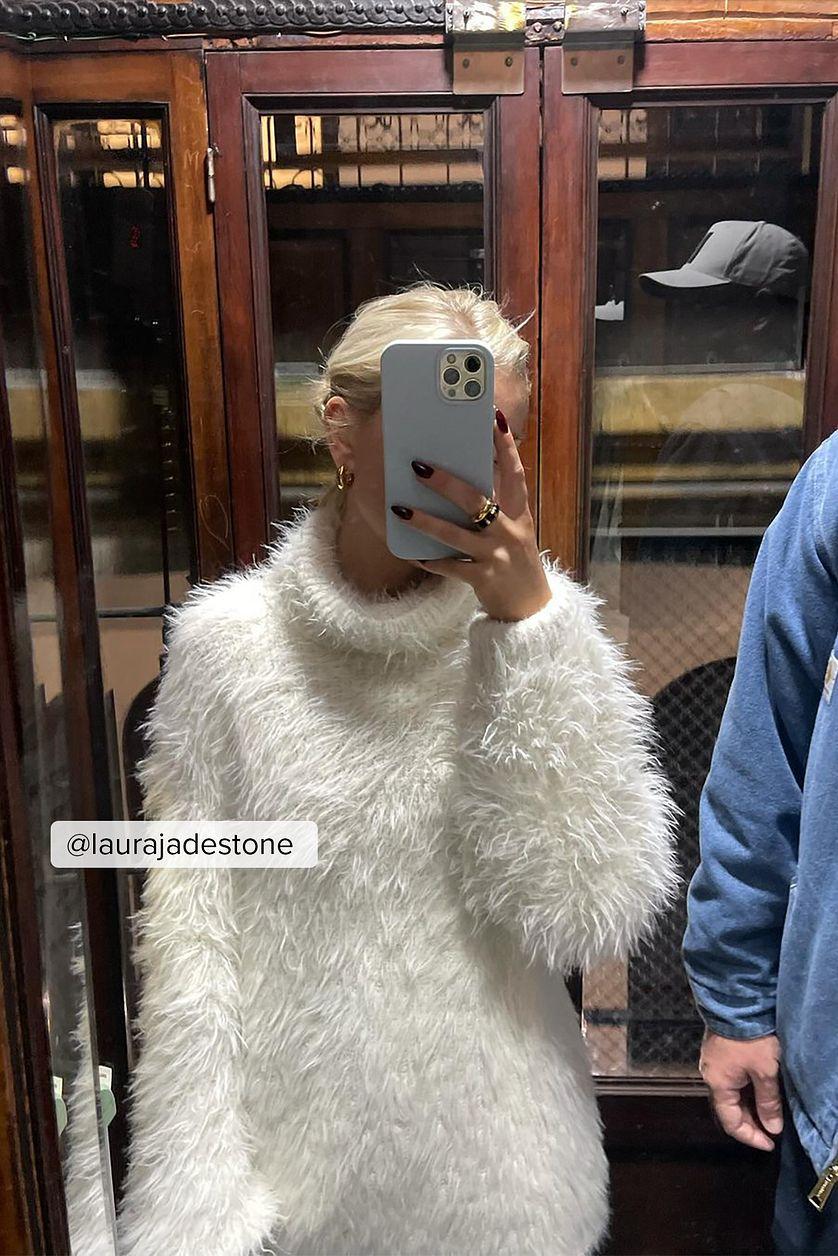 Oversized Turtleneck Knitted Sweater Product Image