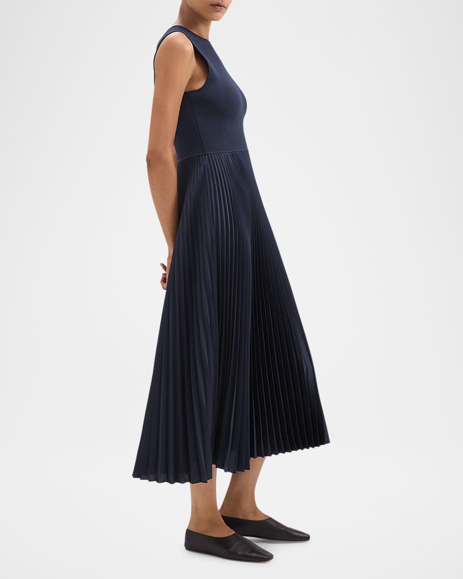 Combo Satin Pleated Dress Product Image