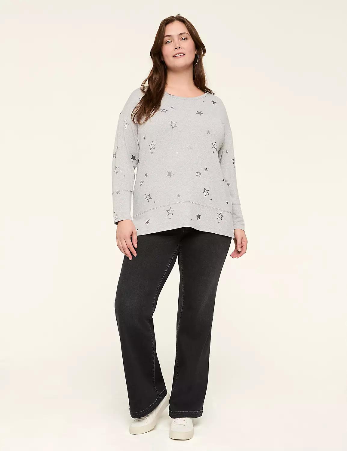 Printed Dolman Tunic Tee Product Image