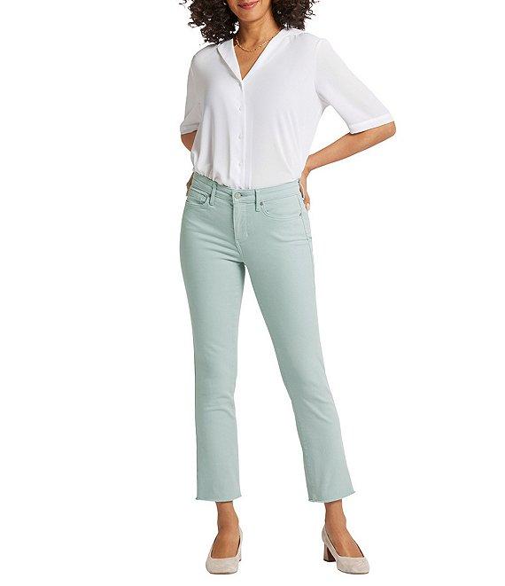 NYDJ Petite Size Sheri Slim Fit Mid Rise Ankle Stretch Denim Jeans Product Image