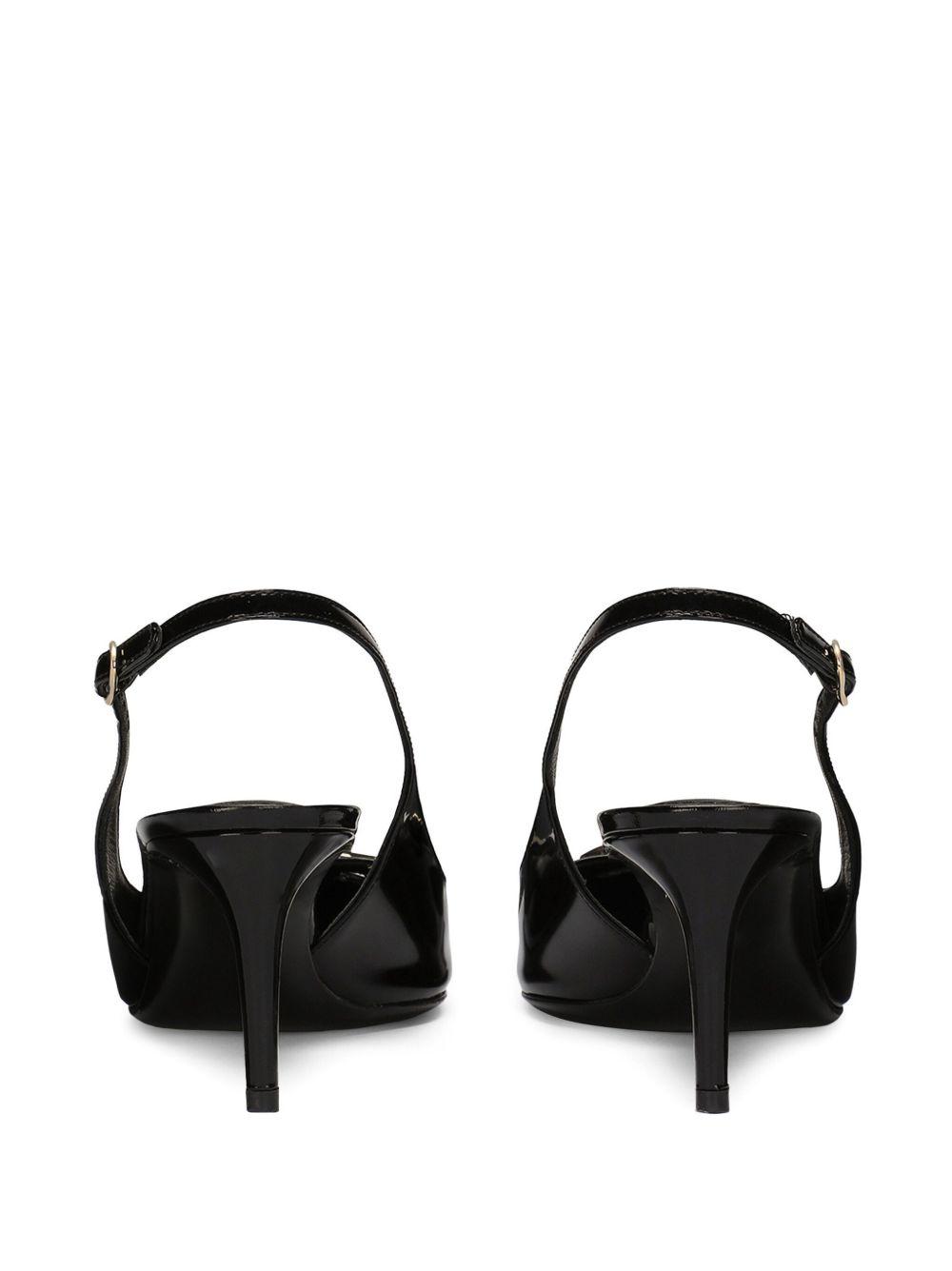 60mm logo-plaque slingback pumps Product Image