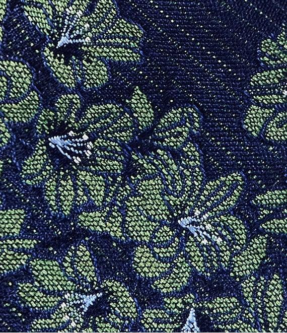 Roundtree & Yorke Margy Floral 2 3/4#double; Narrow Silk Tie Product Image
