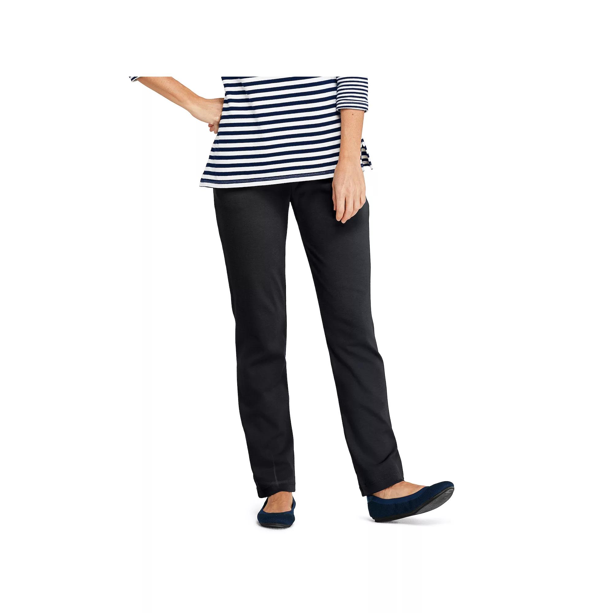 Women's Lands' End Sport Knit High Waist Pants,  Product Image