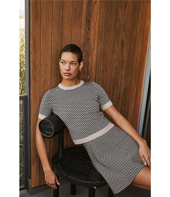 Lucy Paris Pip Coordinating Printed A-Line Mini Skirt Product Image