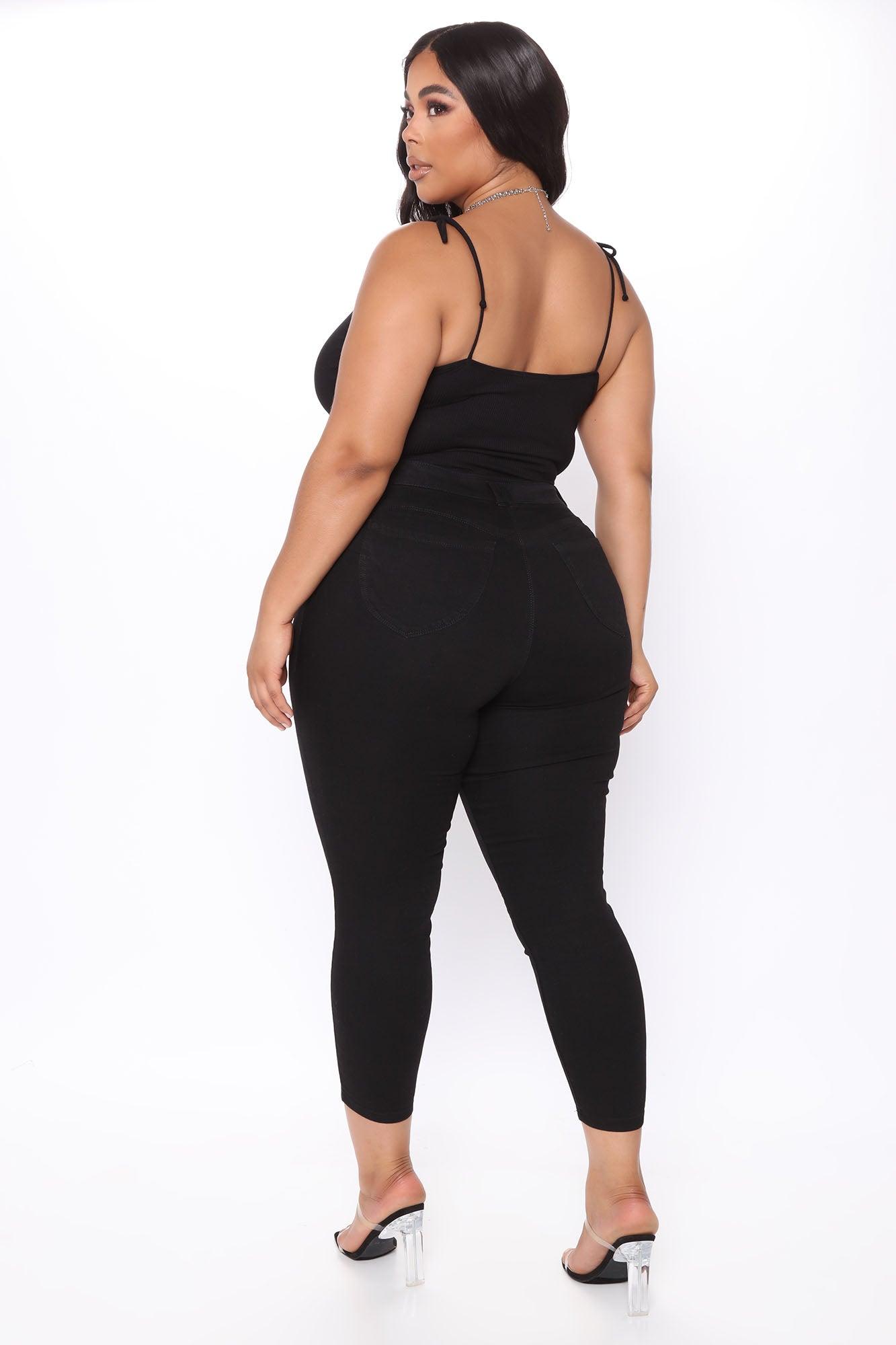 Can't Believe It! Booty Shaping Skinny Jeans - Black Product Image