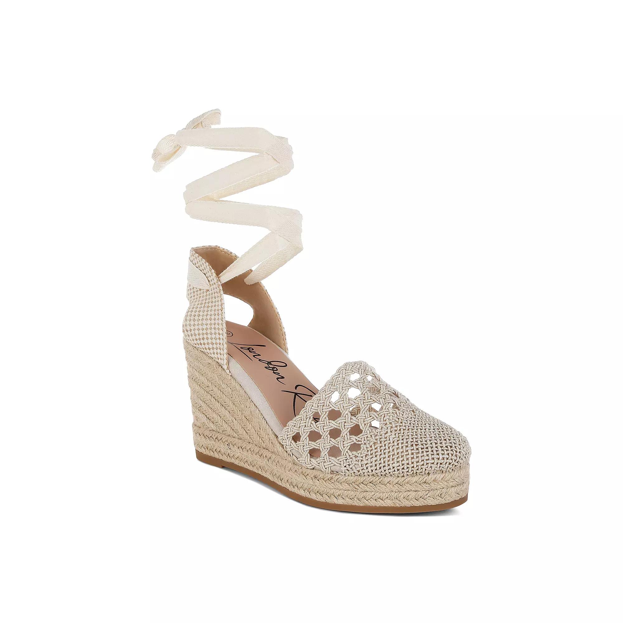 London Rag Sea Breeze Women's Espadrille Wedge Sandals, Size: 10, Beige Product Image