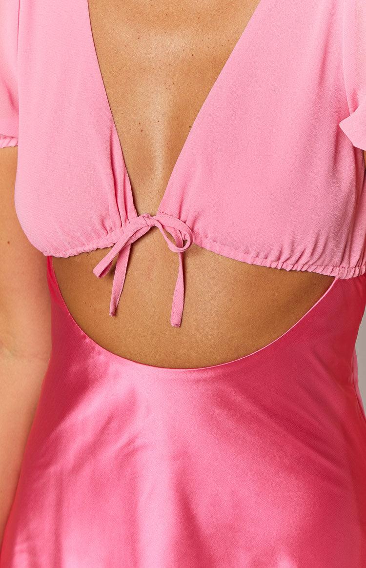 Maxine Pink Cap Sleeve Mini Dress Baby Product Image