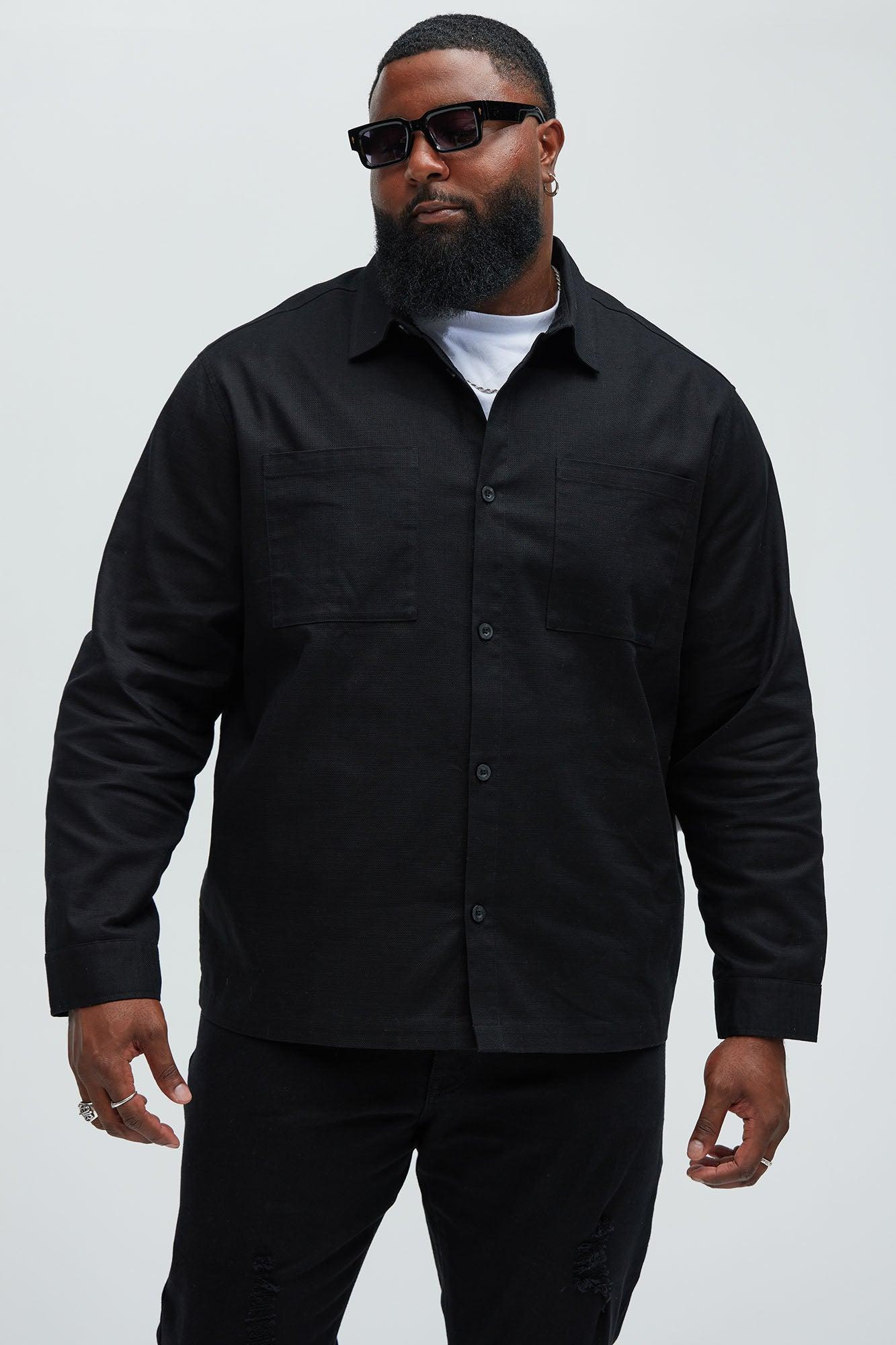 Eastman Pocket Button Up Shirt - Black Product Image