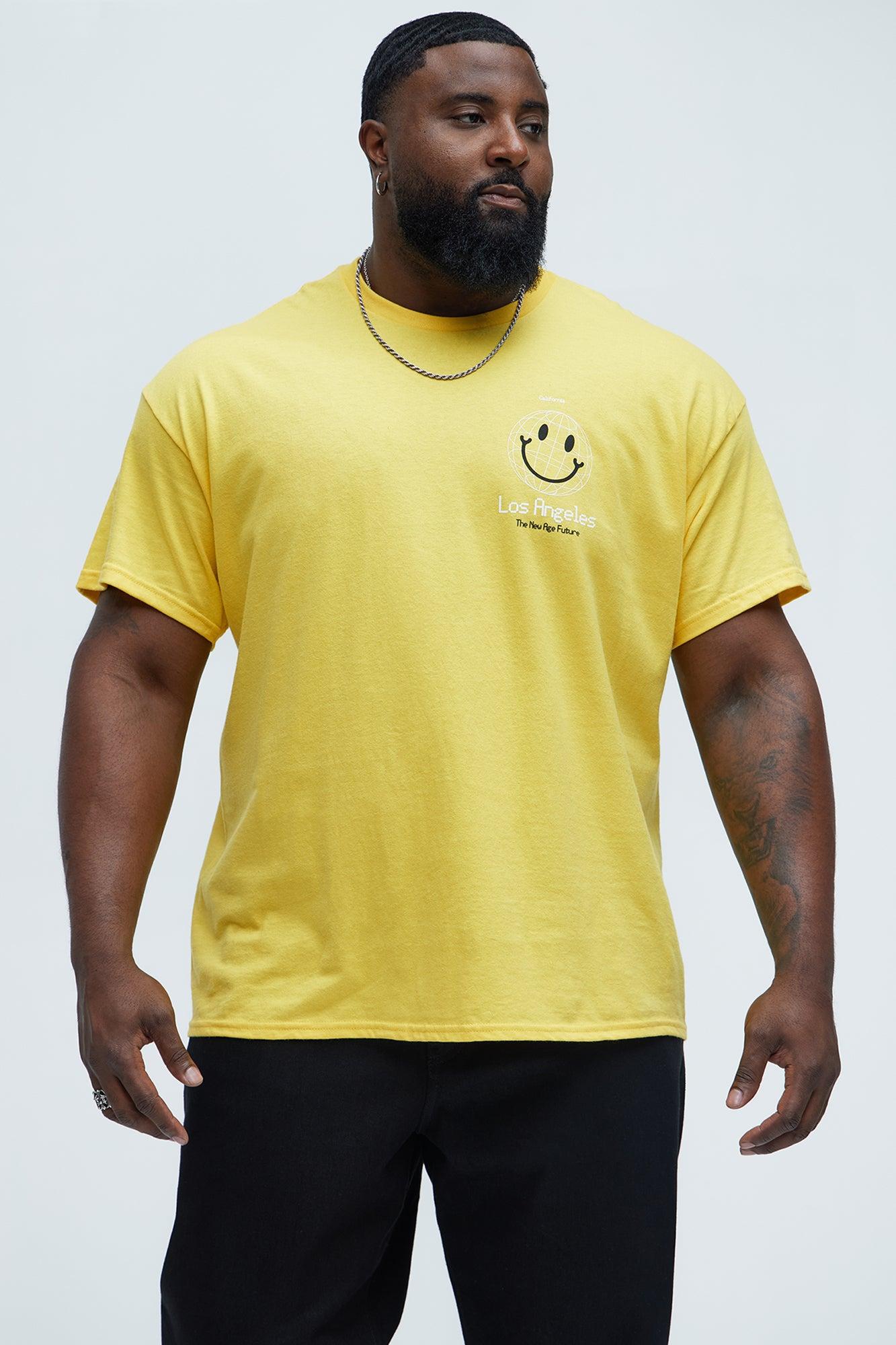 LA Smile Short Sleeve Tee - Yellow Product Image