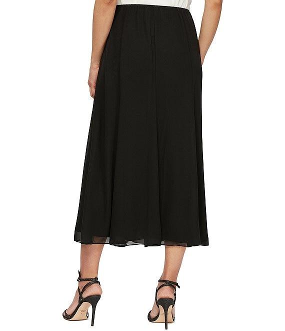Alex Evenings Chiffon A-Line Midi Skirt Product Image