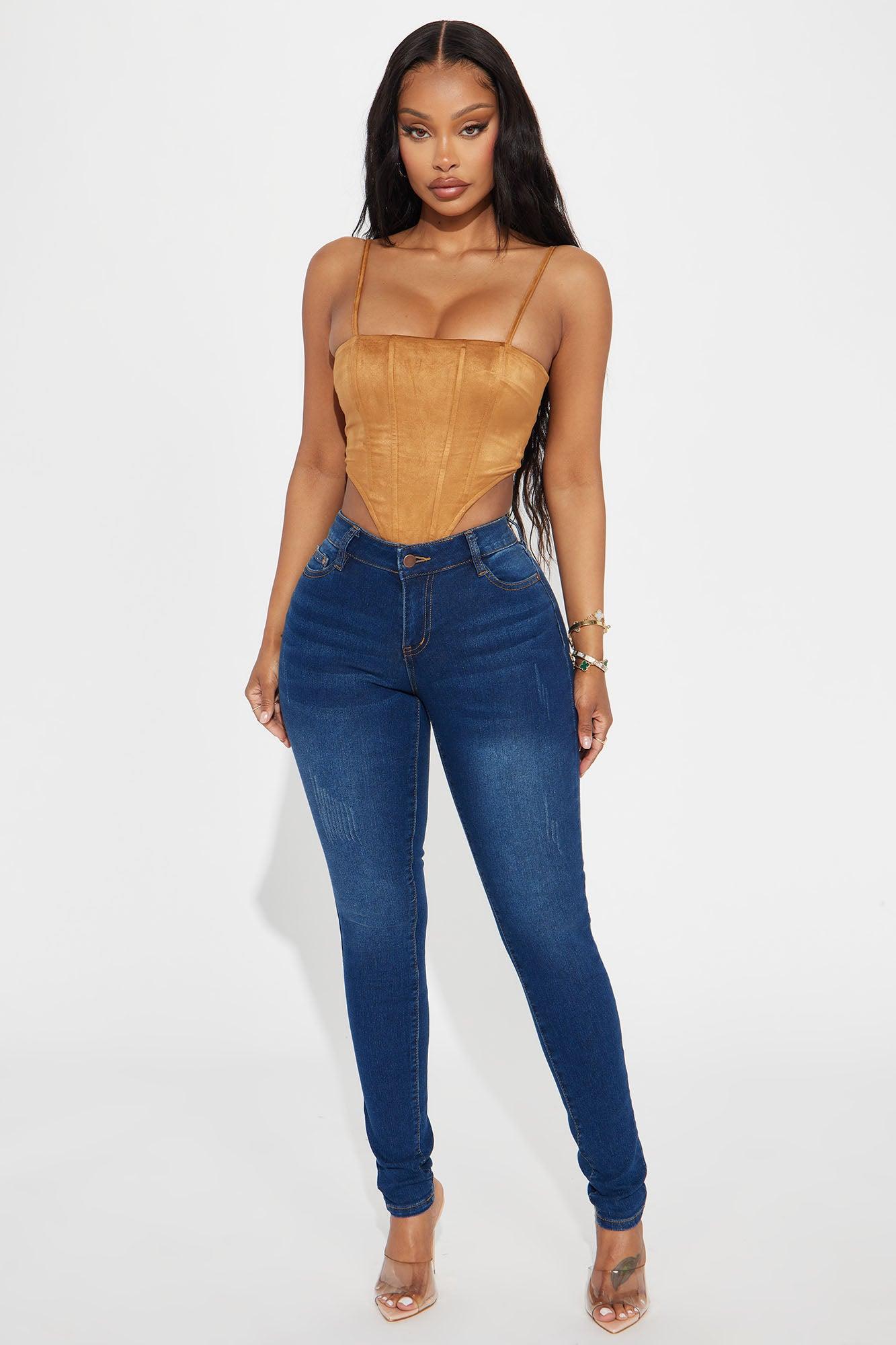 Alika Skinny Jeans - Dark Denim Product Image