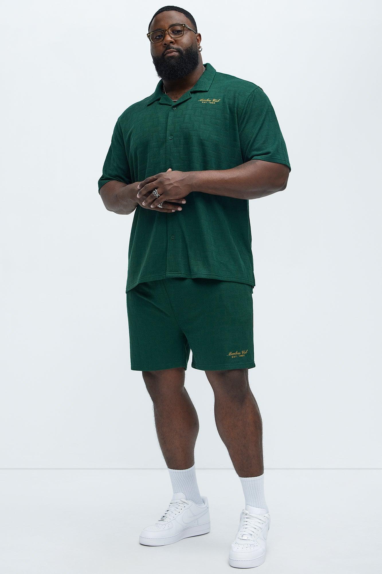 Vintage Relaxed Shorts - Hunter Green Product Image