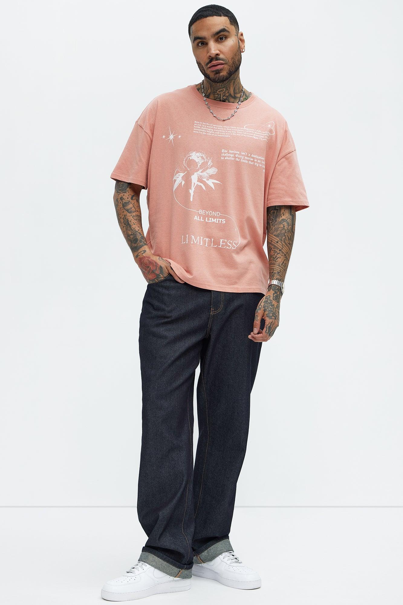 Beyond All Limits Oversized Short Sleeve Tee - Mauve Product Image