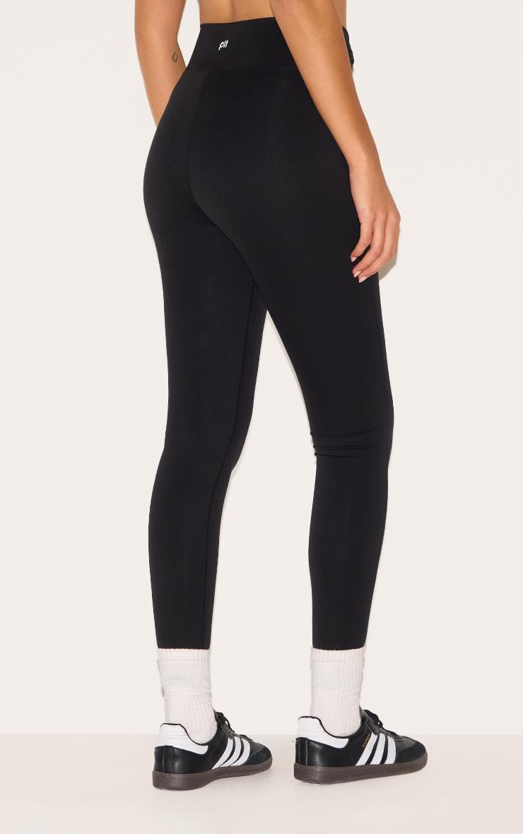 Black Sculpt Twist Front Gym Legging Product Image