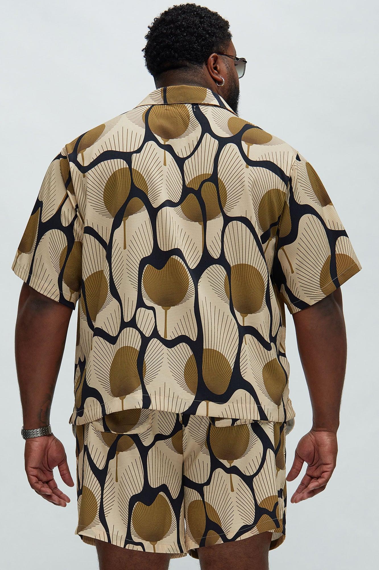 Sahara Textured Shirt - Tan/Multi Product Image
