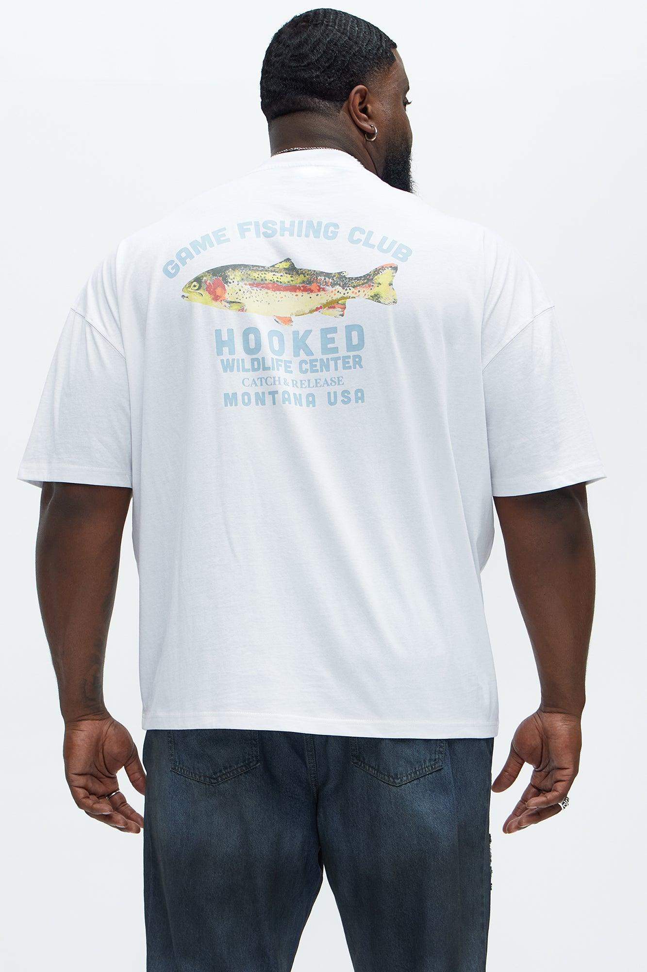 Game Fishing Club Oversized Short Sleeve Tee - White Product Image