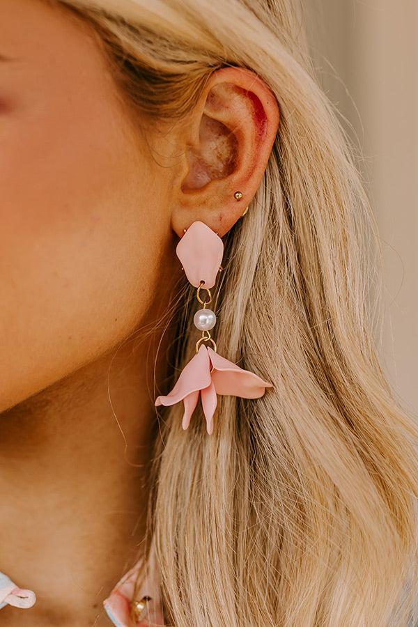 Chic And Sincere Earrings In Pink Product Image
