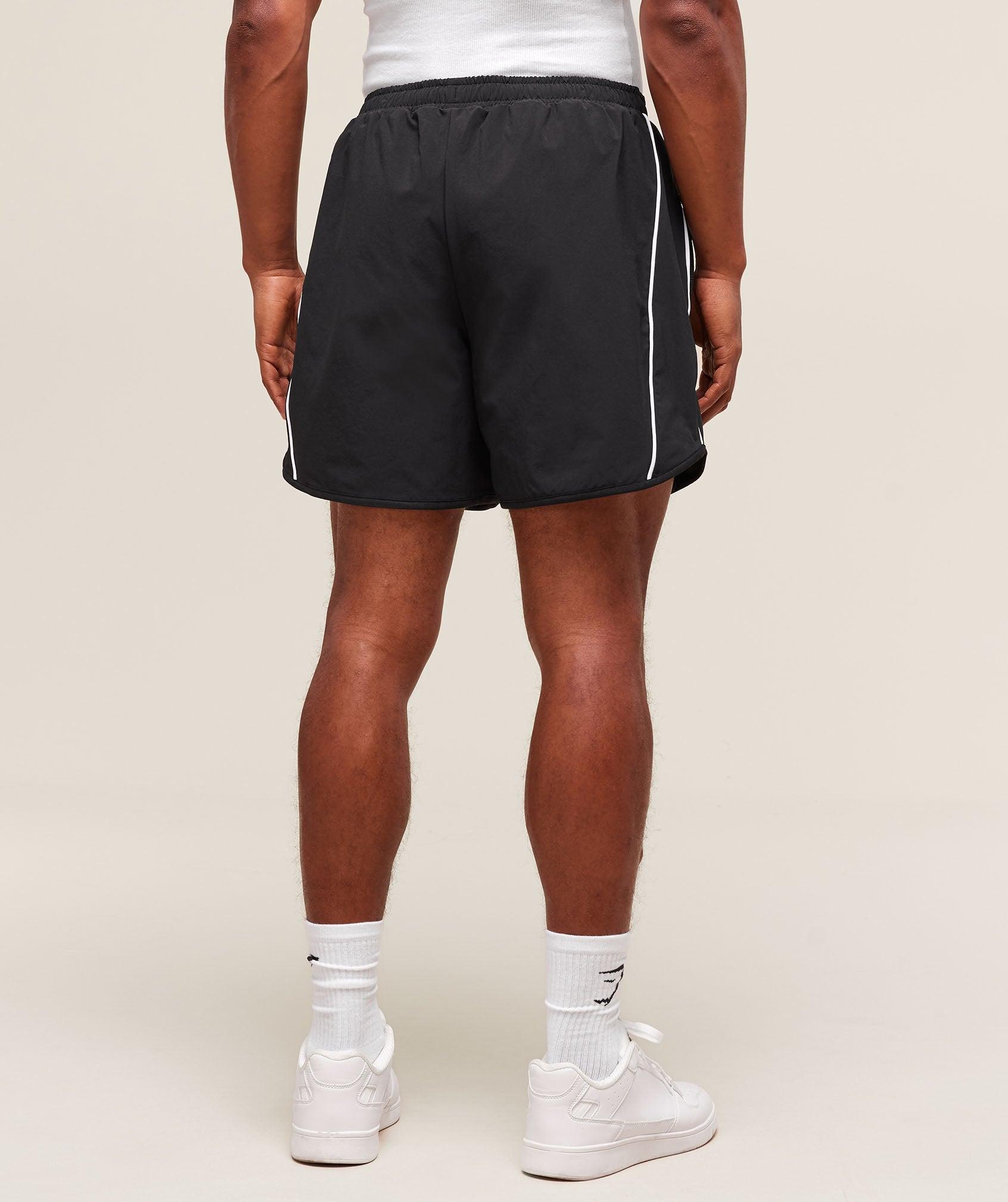 Gymshark Retro Shorts - Black Male Product Image