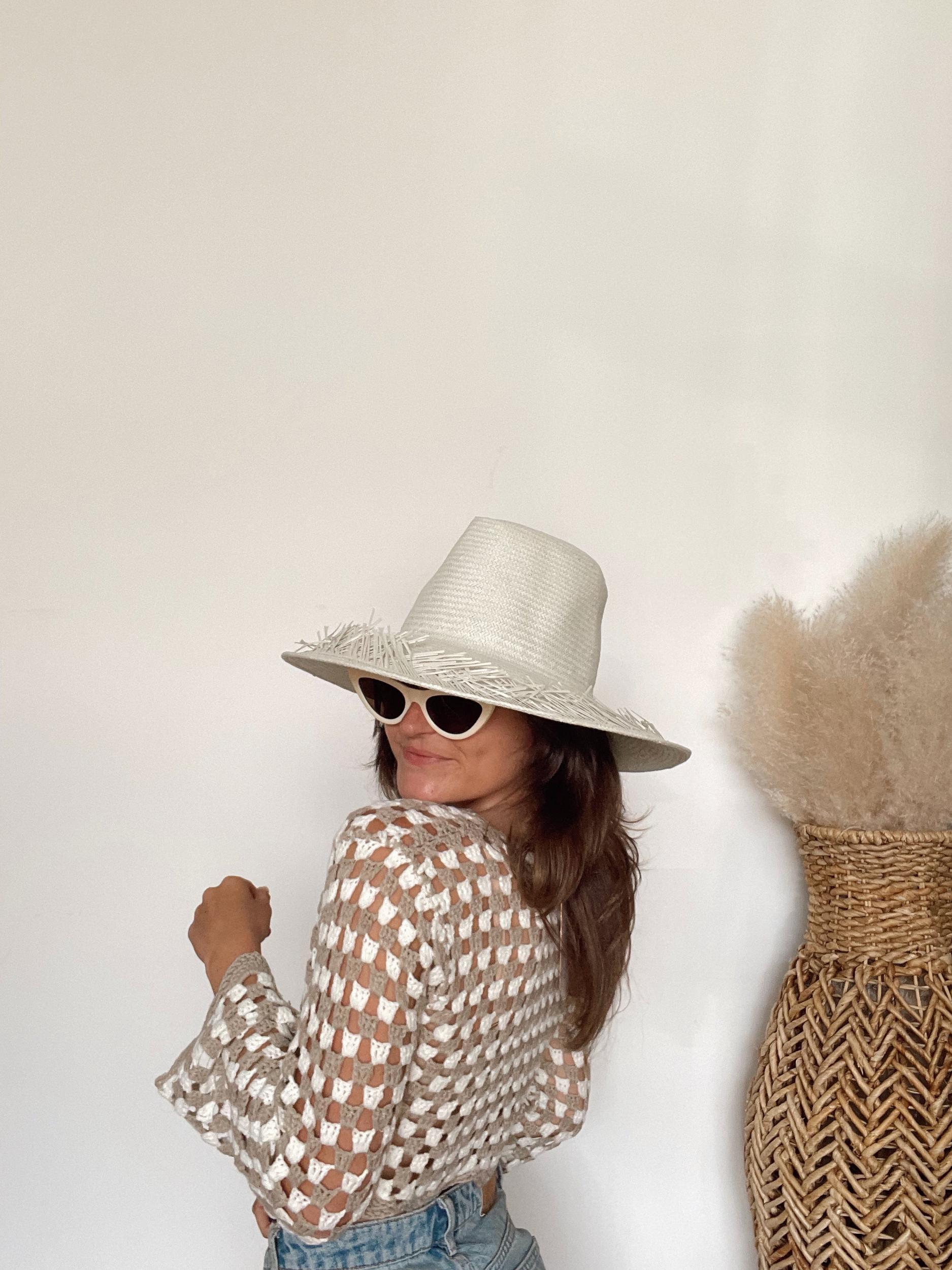The Darcie Straw Hat | White Product Image