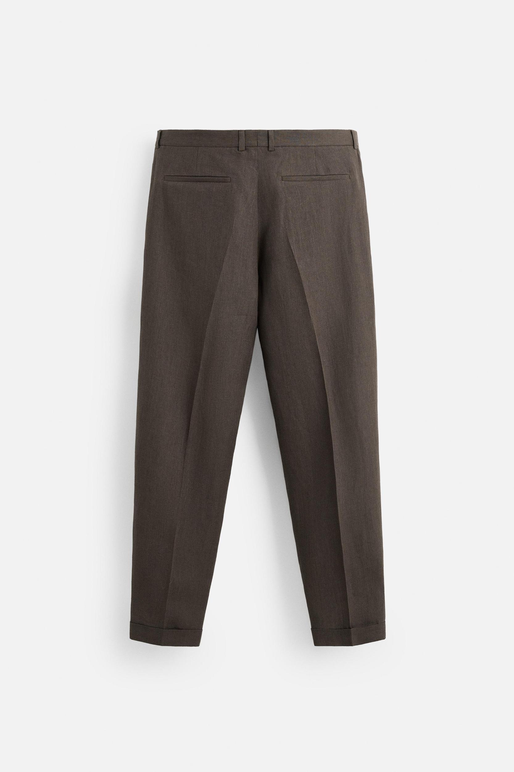 100% LINEN SUIT PANTS Product Image