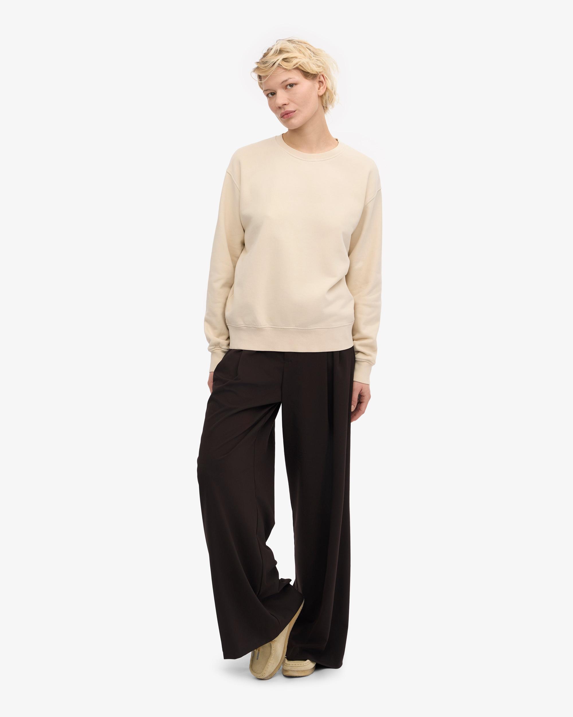 Women Classic Organic Crew - Ivory White Product Image