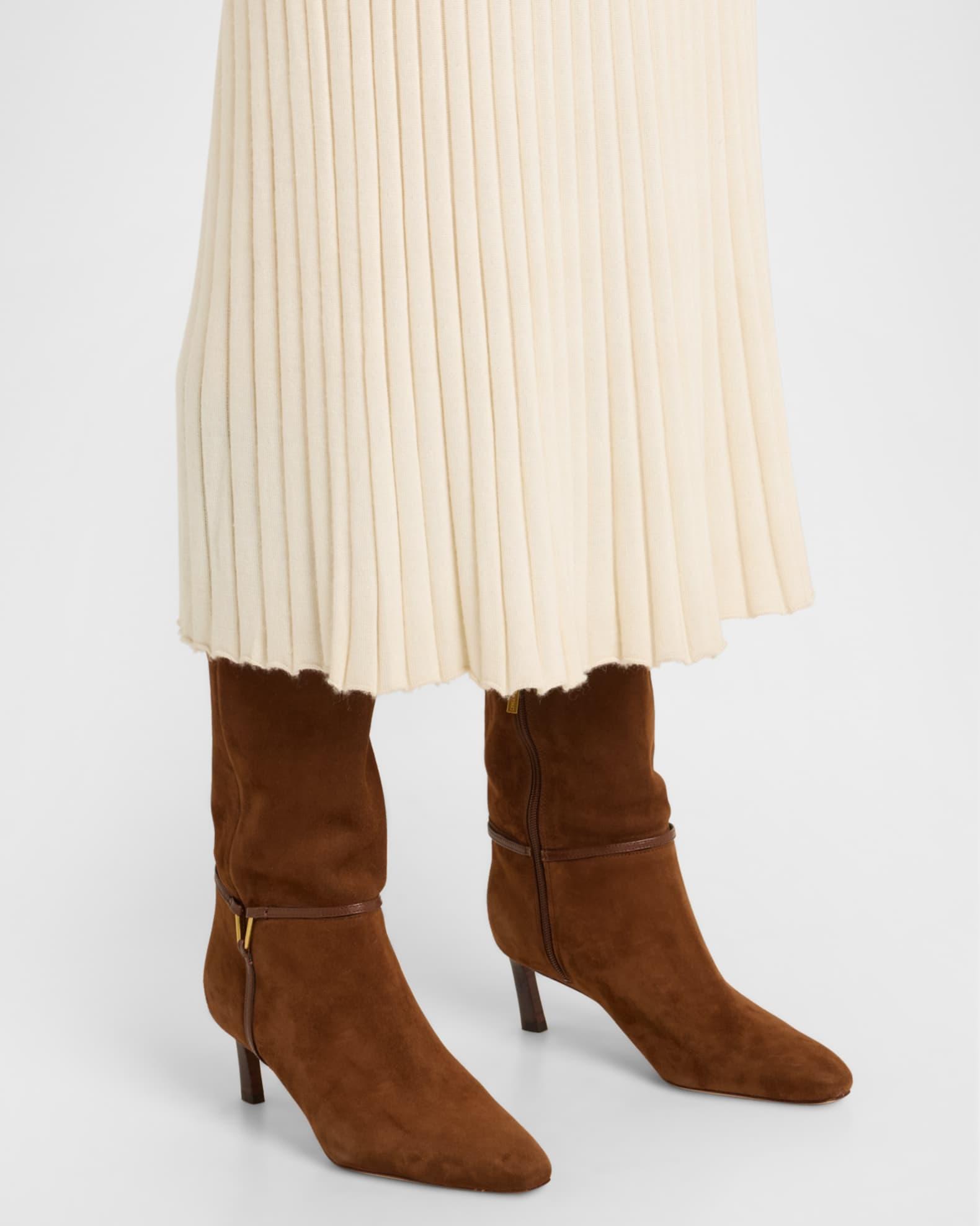 Kenzie Suede Harness Knee Boots Product Image