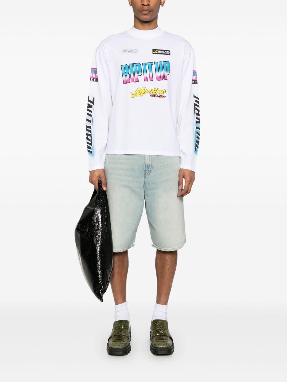 slogan-print T-shirt Product Image