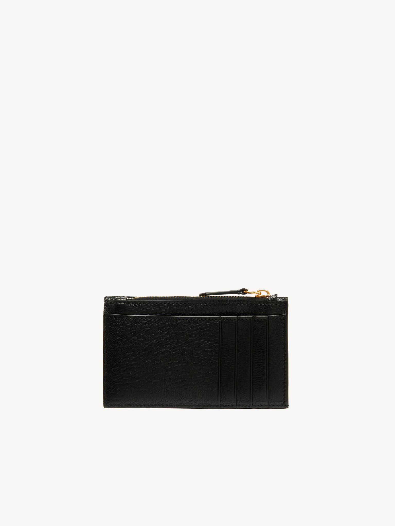 Small Envelope purse with card slots in grained leather Product Image