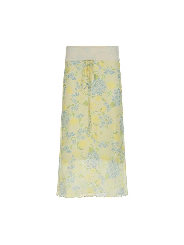 Summer Fresh Holiday Style Maxi Skirt Product Image