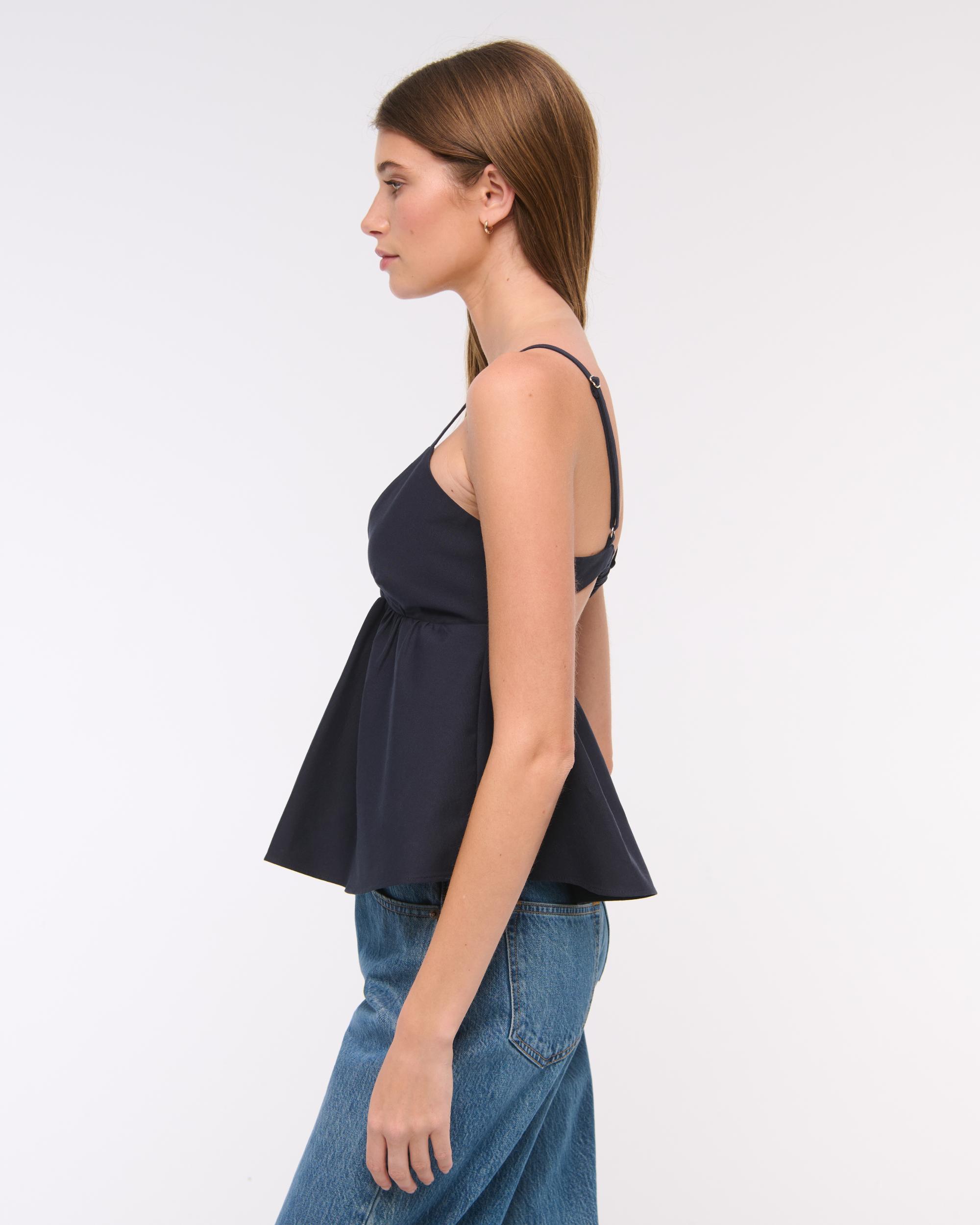 Poplin Peplum Top Product Image
