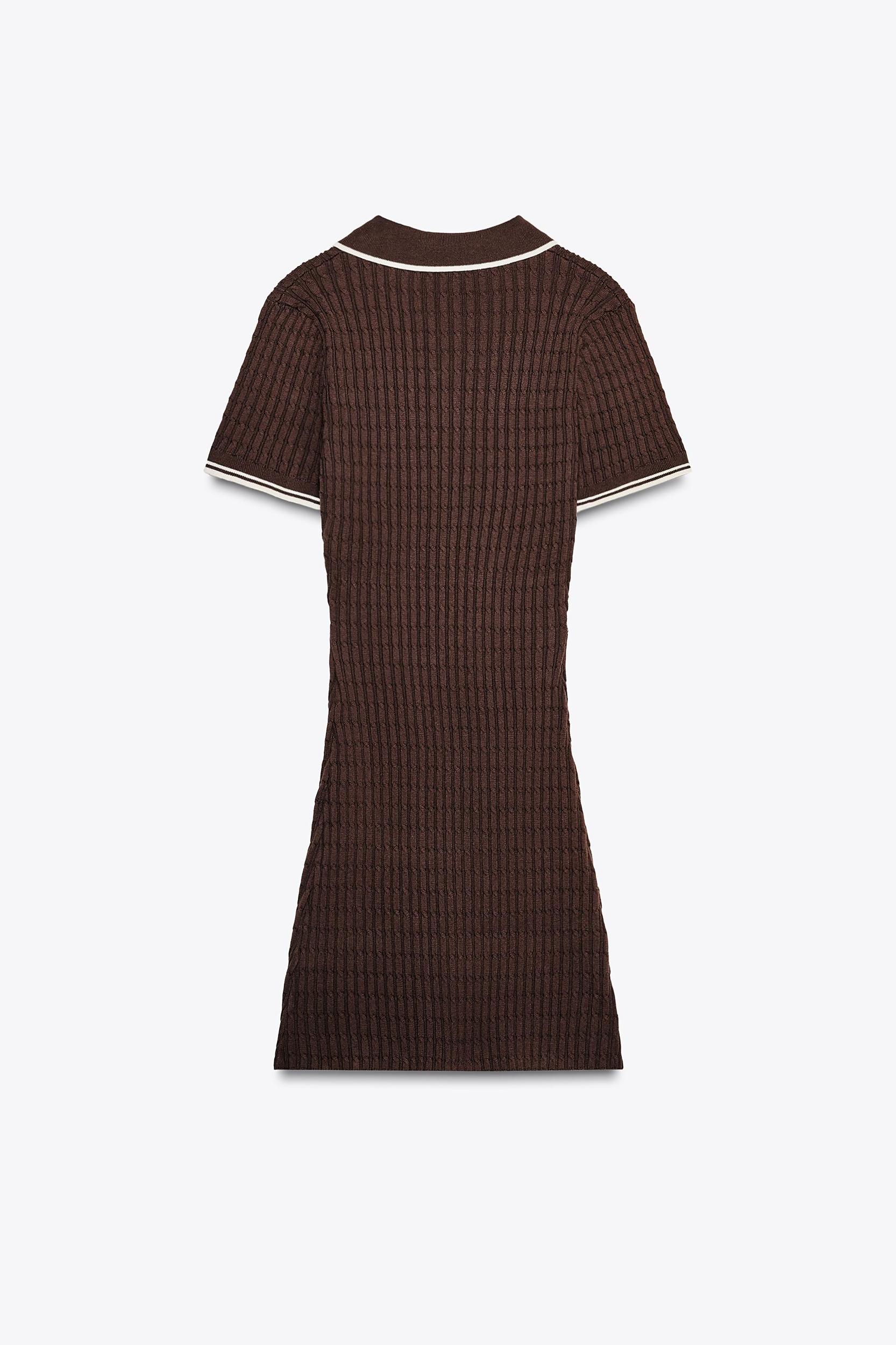 CABLE KNIT MINI DRESS Product Image