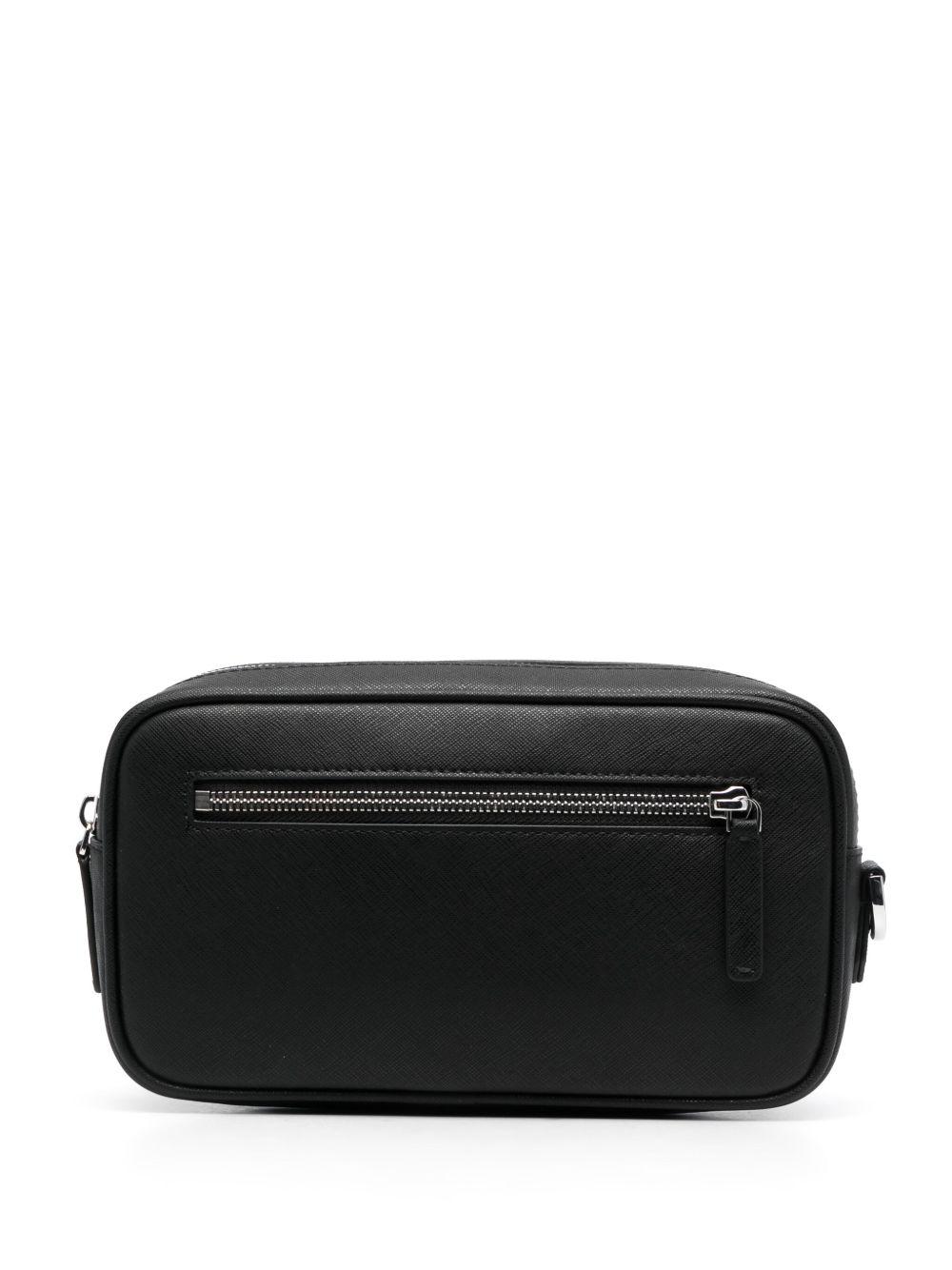 Eagle-plaque zipped wash bag Product Image