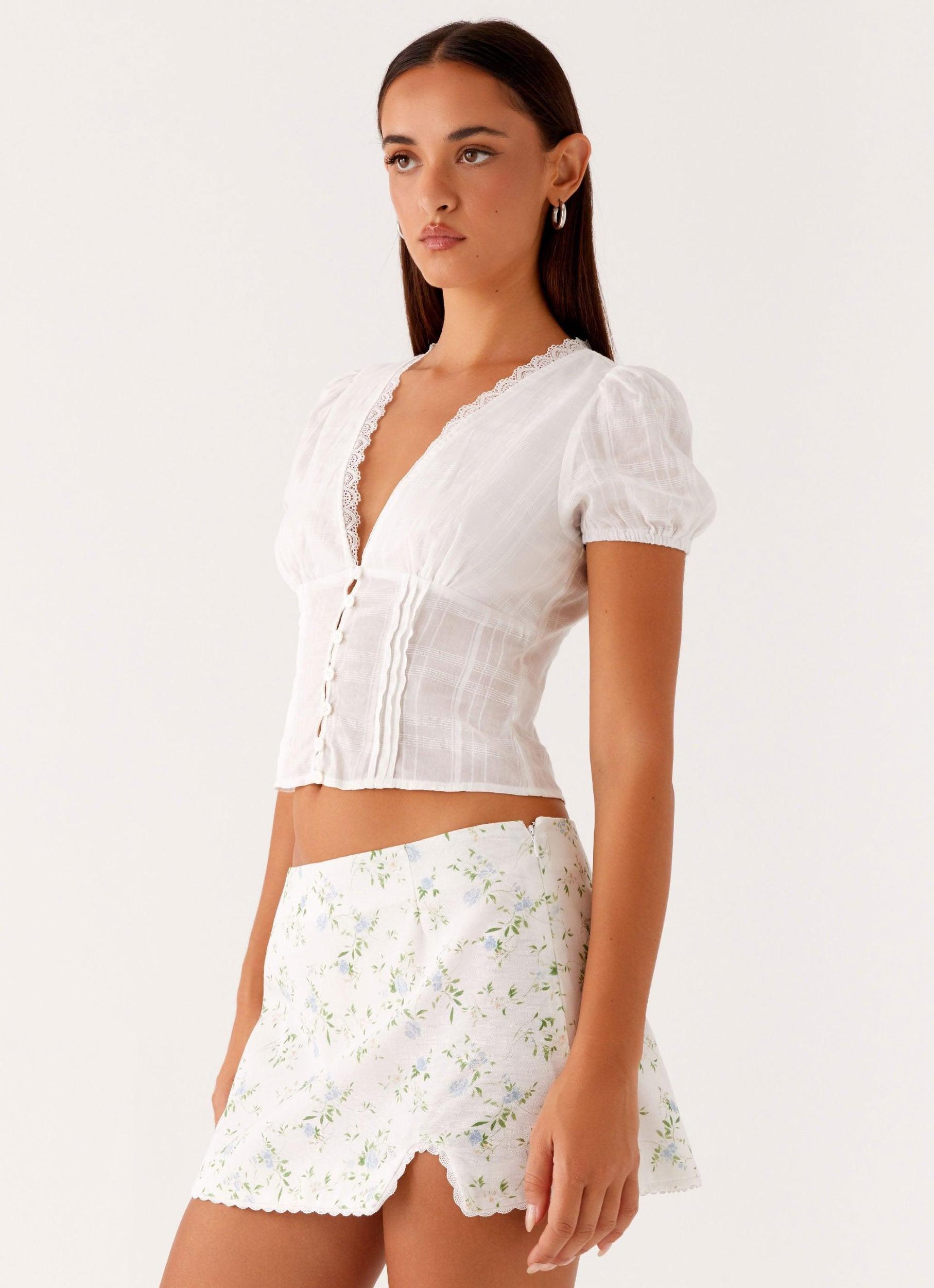 Disconnect Mini Skirt - Vintage Ditsy Floral Product Image