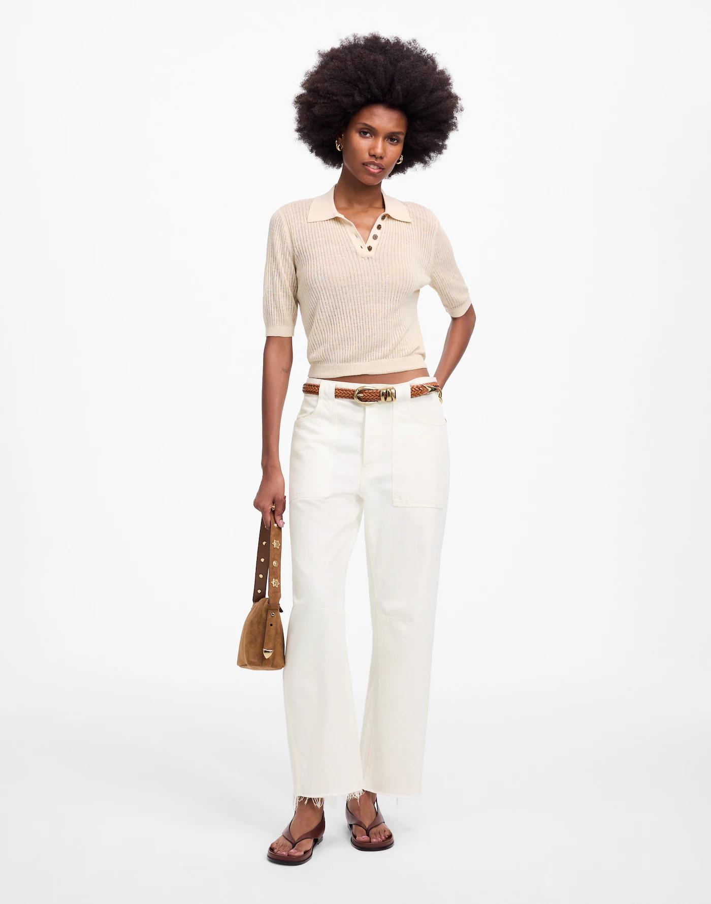 The Darted Barrel-Leg Jean Product Image