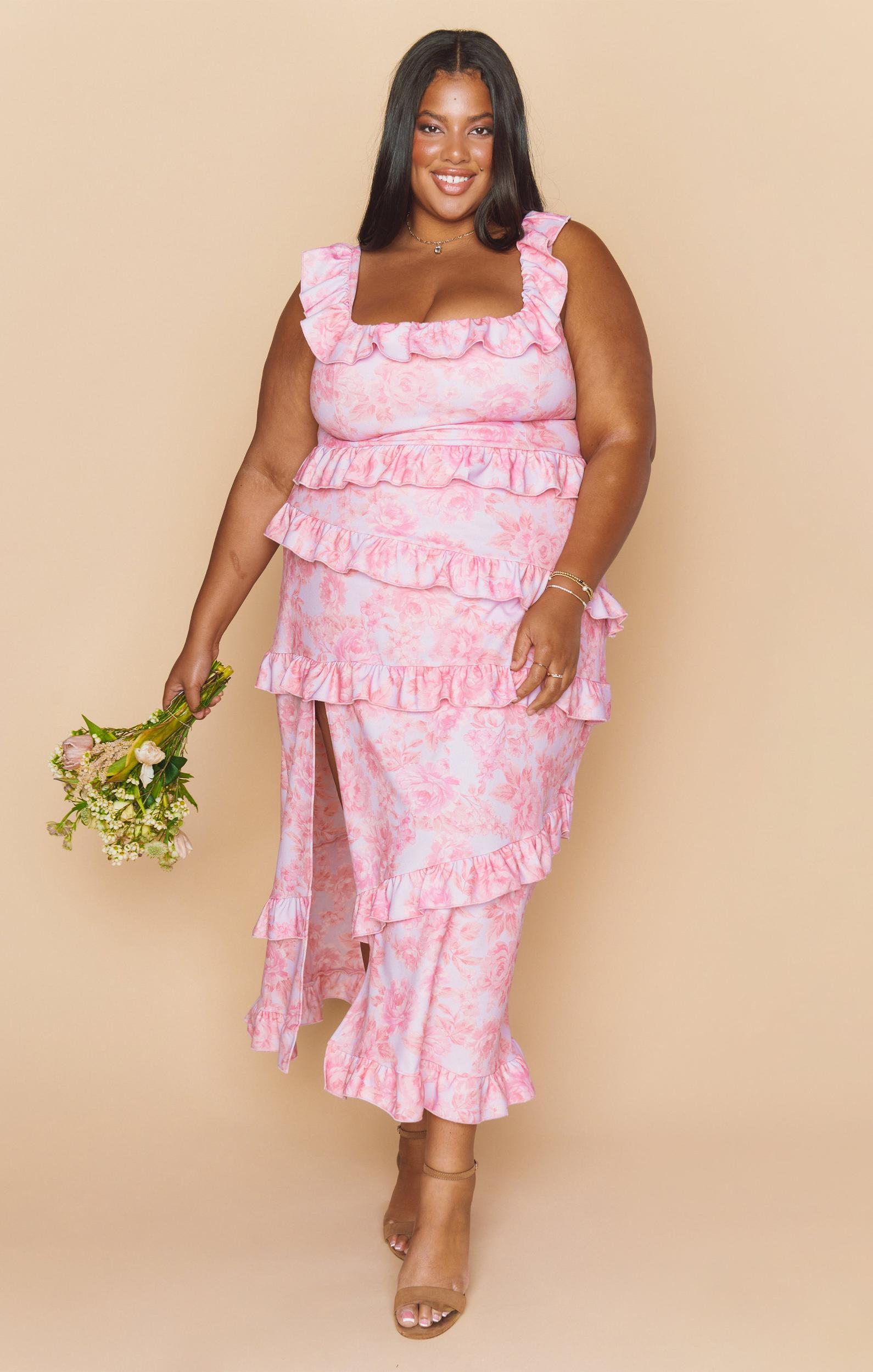 Greta Dress ~ Blushing Floral Stretch Product Image