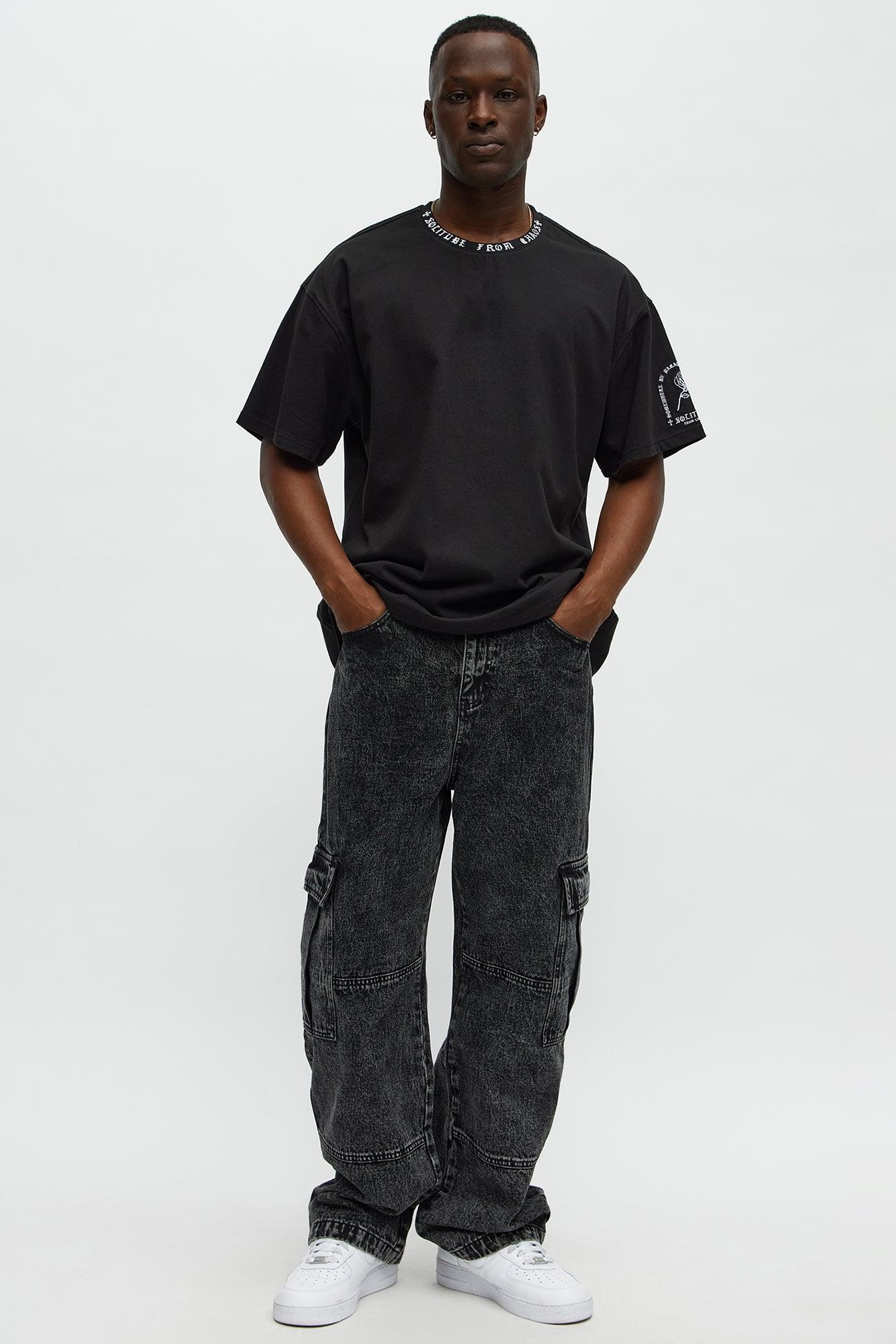 Short Sleeve Solitude From Chaos Tee - Black Male Product Image