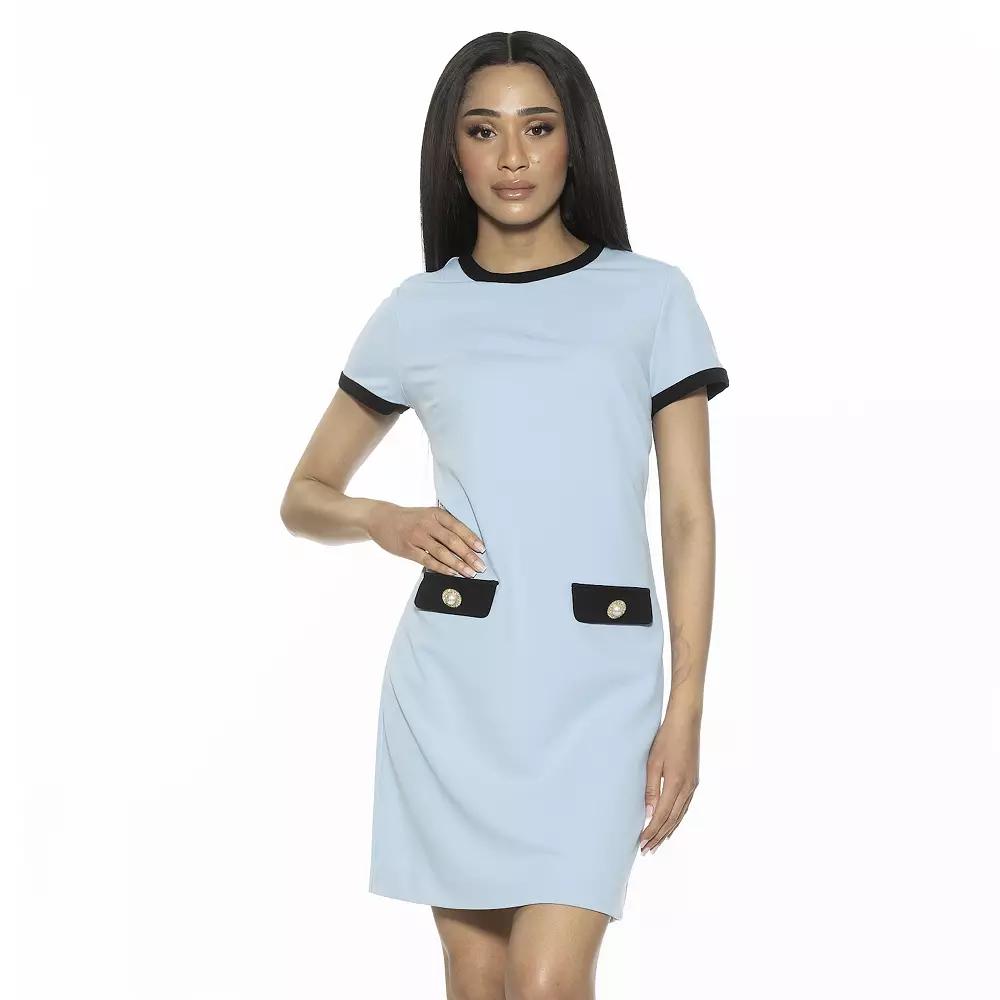 Women's ALEXIA ADMOR Carys Crewneck Shift Dress,  Product Image