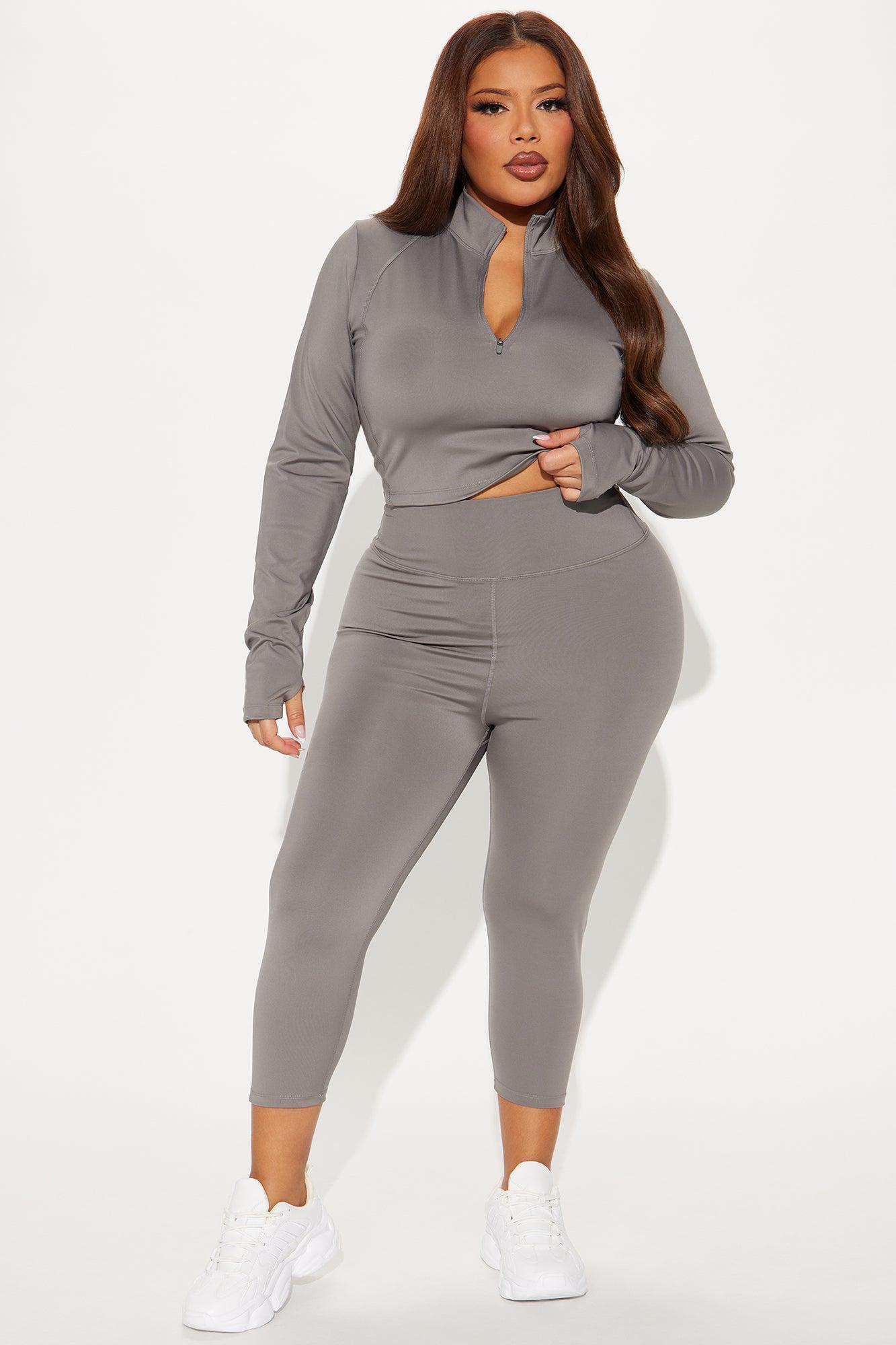 Run It Up Elevate Capri Active Legging - Charcoal Product Image